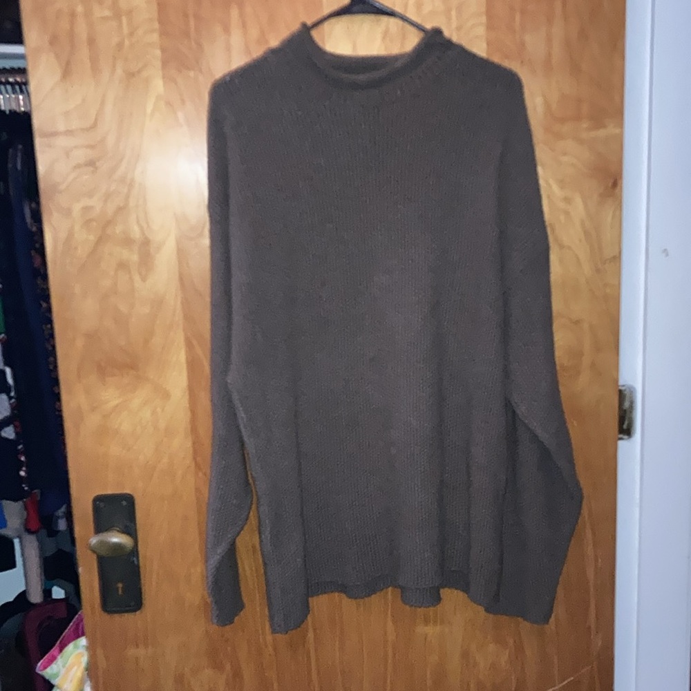 Men’s Cotton Emporium Olive Army Green Sweater - Size Large